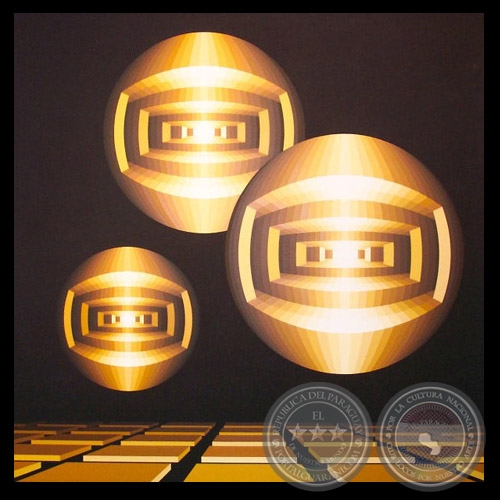 ESTRUCTURAS ESPACIO - TEMPORALES TERUC, 1980 - Acrílico de ENRIQUE CAREAGA